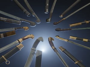 cossack blades 3D Model