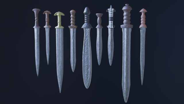 daggerspack02 Modèle 3D .c4d .max .obj .3ds .fbx .stl .blend 