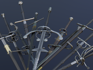 medieval swords 3D Model