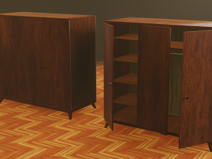 60s soviet furniture set 3D 모델