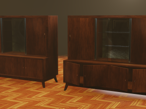 60s soviet furniture set 3D 모델
