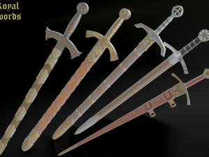 royal swords 3D Model