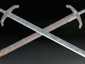 royal swords Modello 3D