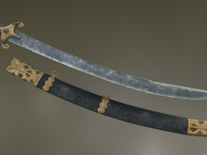 turkish sabers Modello 3D