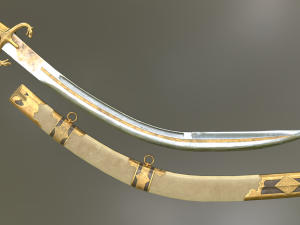 turkish sabers Modello 3D