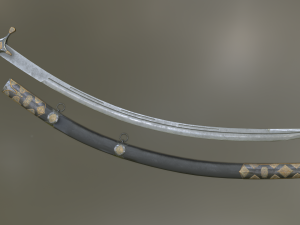 turkish sabers Modello 3D