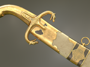 turkish sabers Modello 3D