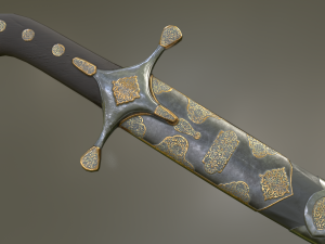 turkish sabers Modello 3D