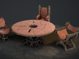 fantasy furniture set02 3D Model