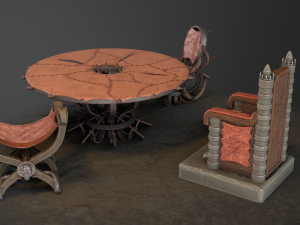 fantasy furniture set02 Modello 3D