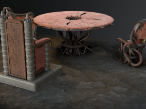 fantasy furniture set02 Modello 3D