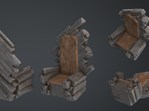fantasy furniture set 03 Modelo 3D