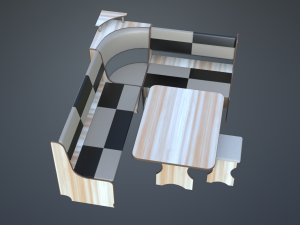 dining area corner sofa01 Modelo 3D