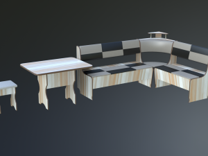 dining area corner sofa01 Modelo 3D