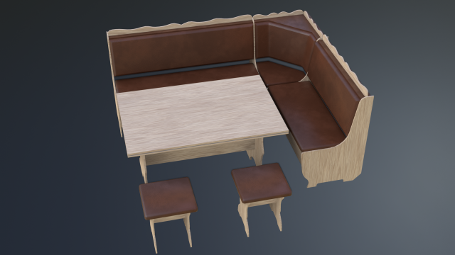 dining area corner sofa02 Modèle 3D .c4d .max .obj .3ds .fbx .stl .blend 