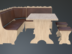 dining area corner sofa02 Modèle 3D