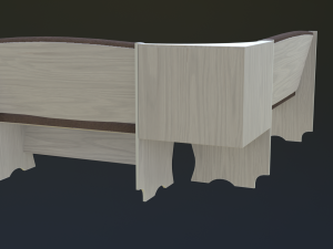 dining area corner sofa03 Model 3D