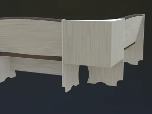 dining area corner sofa03 3D Model