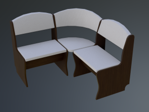 dining area corner sofa04 3D मॉडल