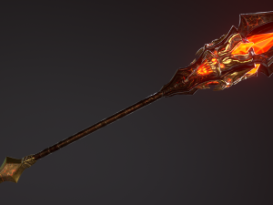 fantasy staffs pack01 Modello 3D
