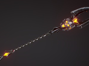 fantasy staffs pack01 Modello 3D