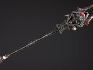 fantasy staffs pack01 3D Model