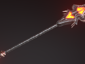 fantasy staffs pack01 Modello 3D