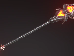 fantasy staffs pack01 3D Model