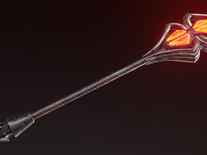 fantasy staffs pack01 Modello 3D