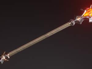 fantasy staffs pack01 Modello 3D