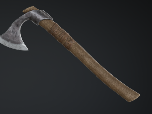 medieval ax set 01 3Dモデル