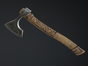 medieval ax set 01 3Dモデル