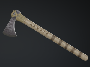 medieval ax set 01 3Dモデル