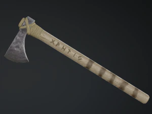 medieval ax set 01 3D Model