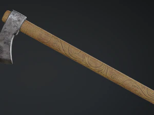 medieval ax set 01 3D Model