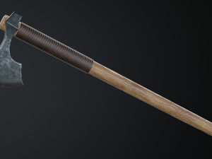 medieval ax set 01 3Dモデル