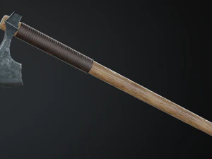 medieval ax set 01 3D Model