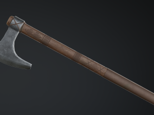 medieval ax set 01 3Dモデル