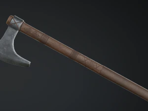 medieval ax set 01 3D Model