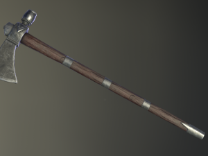 medieval ax set 02 3D 模型