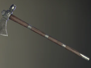 medieval ax set 02 3D Model