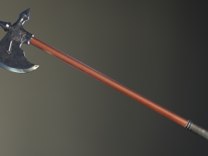 medieval ax set 02 3D 模型