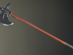 medieval ax set 02 3D Model