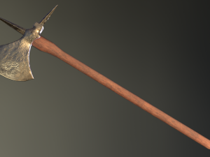medieval ax set 02 3D 模型