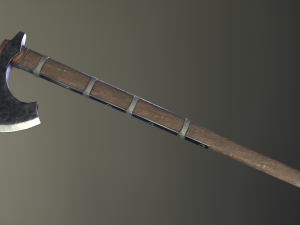 medieval ax set 02 3D 模型