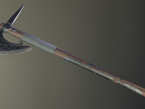 medieval ax set 02 3D 模型