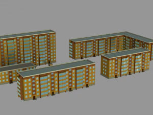 बिल्डिंग मॉड्यूलर 3D मॉडल