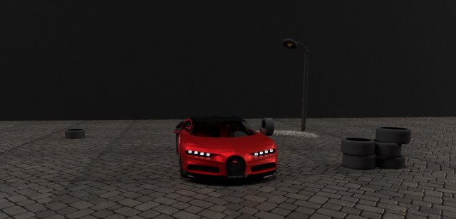 bugatti chiron 3D Model .c4d .max .obj .3ds .fbx .stl .blend 