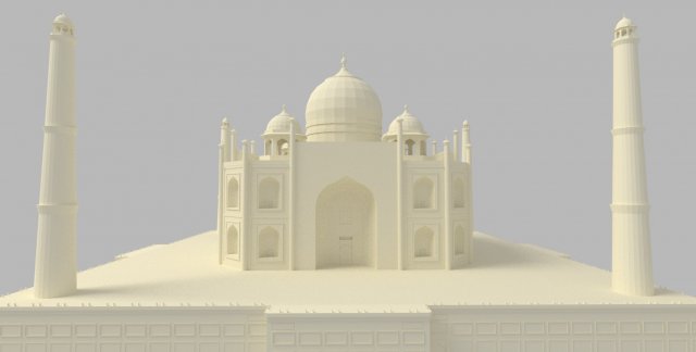taj mahal 3D मॉडल .c4d .max .obj .3ds .fbx .stl .blend 