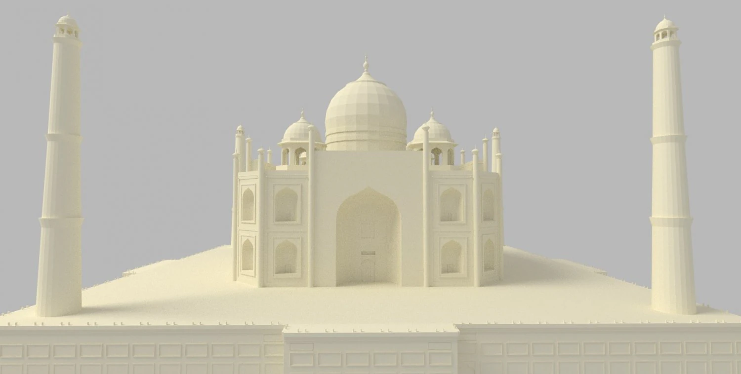 taj mahal 3D Model .c4d .max .obj .3ds .fbx .stl .blend